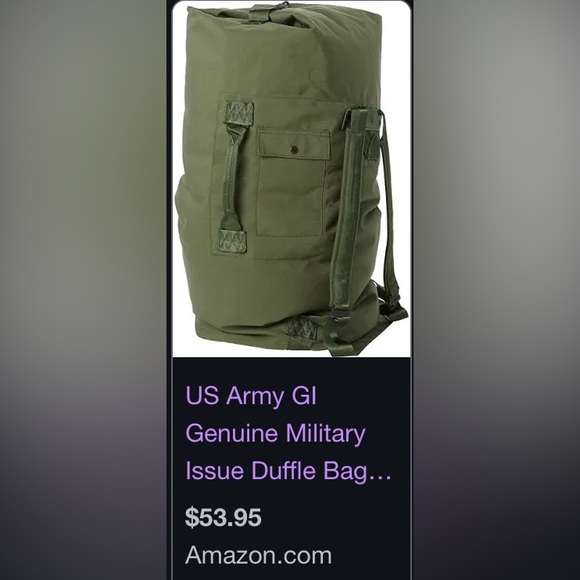 US Army Gl Genuine Military Issue Duffle Bag - Picture 10 of 10
